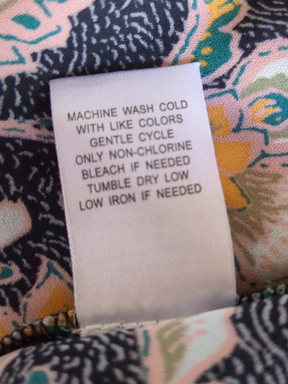 L Long Sleeve Multi Color Design Mid Button Up Tunic - Picture 14 of 16
